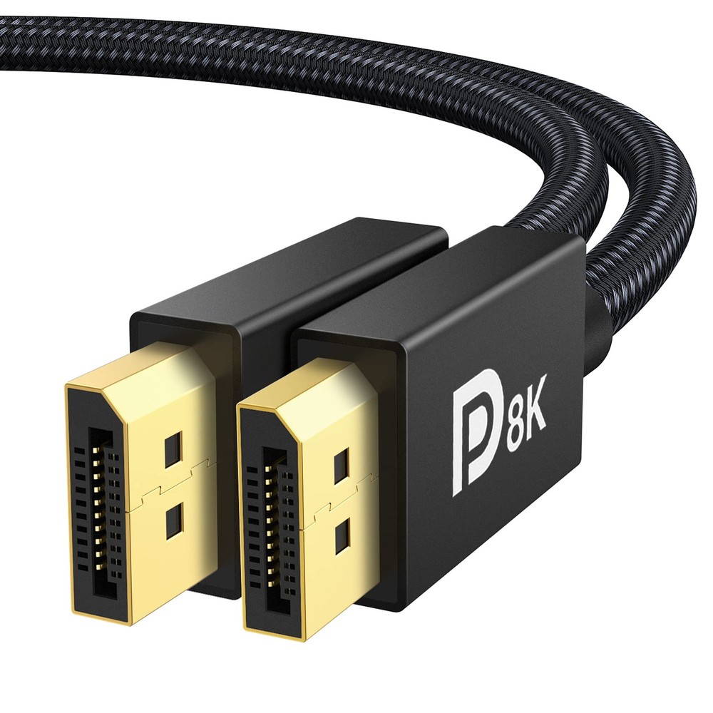 8K DisplayPort Cable 1.4 VESA Certified 6.6 Ft HBR3 32.4Gbps HDR Gaming PC