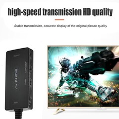 PS2 to HDMI Converter 1080P HD Monitor HDTV Video Adapter for PlayStation 1/2/3