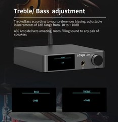 LOXJIE A30 Bluetooth DAC Decoder Headphone Amplifier 80Wx2 Hifi Power Amplifier