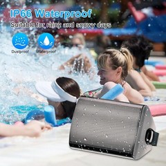 4 Pack 6.5″ Outdoor Patio Speakers 800W Wired Waterproof Wall Mount Passive Bass