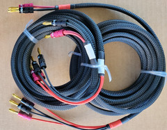 Liberty 6ft-50’FT Copper Bi-Wire Audio Speaker USA OFC 2-Cable, 9-AWG 4X12AWG