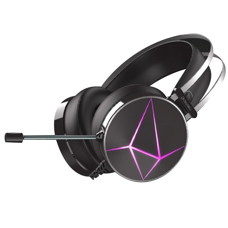 RGB Gaming Headphone Wired Headset for PC Phone Laptop USB Mic Headphone Plugs