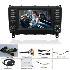 7″ Android 11 Stereo Radio GPS 2+32GB For Mercedes C-Class W203 CLK W209 Carplay