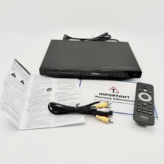 Philips DVP3680 DVD Player HDMI 1080p Upscaling USB Remote Box Tested