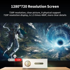 WOWOTO WWT-BL02E Android 9.0 LCD Display 1280x720P 150ANSI Smart Projector, WWT-