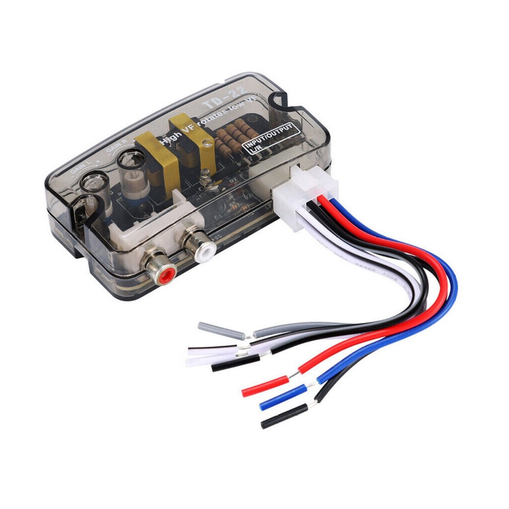 Car Stereo Audio RCA Speaker High To Low Level Output Converter Regulator