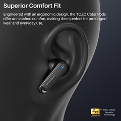 TOZO Touch Screen Wireless Earbuds ENC ANC Active Noise Canceling Bluetooth 5.4