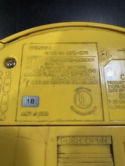 Sony CFD-E75 Yellow Portable AM/FM CD Cassette Radio Works Tested With Remote
