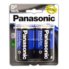 24 PCS Size D Panasonic Batteries Super Heavy Duty Power Zinc Carbon Battery