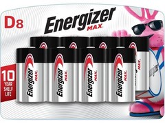 (8 PACK) Energizer MAX D Alkaline Batteries – 8 D Batteries