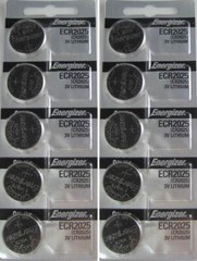 10 x FRESH Genuine Energizer CR2025 ECR2025 3V Coin Button Battery Fast Shipping