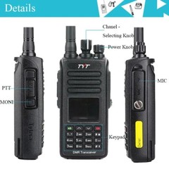 TYT MD-UV390 Plus 5W DMR Digital Radio IP67 AES256 Encryption UV Transceiver