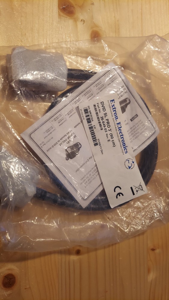 Extron 26-649-03 REV.E DVID SL PRO 3′ (90cm) Cable