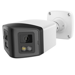 VIKYLIN 4K 8MP 180° Panoramic Bullet IP Camera Dual Light Full Color IR Swith