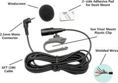 Car Stereo Radio Mic Handsfree Bluetooth Microphone for PIONEER – 2.5mm