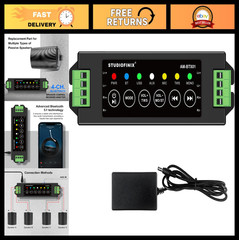 4-Channel Bluetooth Mini Amplifier 120W for Passive Speakers, TWS, AUX, USB, MIC