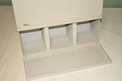 2 Lot Laserline CD Storage 36 Case Holder Wall Mountable w/Drop Down Door