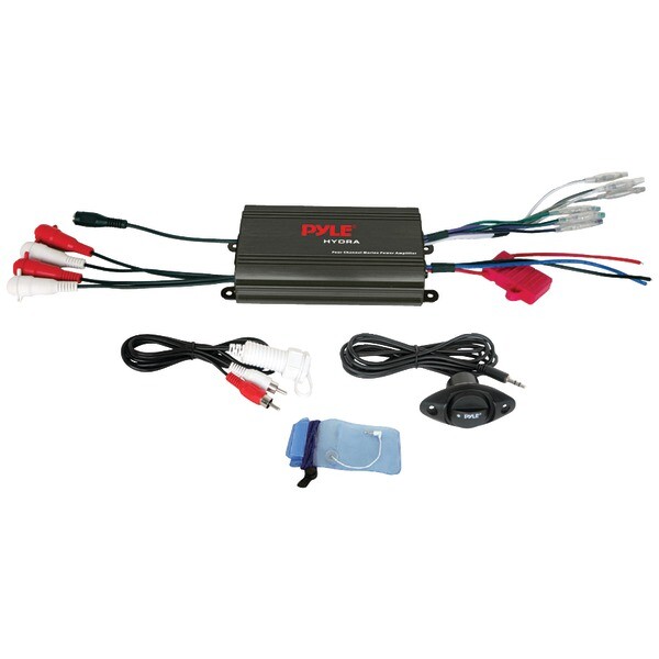 New Pyle Marine 800W 4 Channel iPod/MP3 Power Amplifier + Volume Remote control