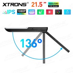 21.5″ Flip Down 1080P LCD IPS Monitor for Car Coach Bus Kitchen HDMI IR USB MP5