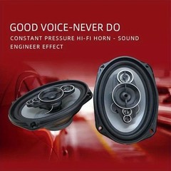 6″ X 9″ 5-way Car Audio Stereo Speakers: 1200W Max Watts Coaxial Pair 6×9-in NEW