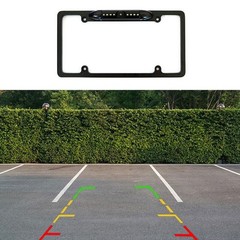 NEW License Plate Metal Frame Rear View Backup Camera CMOS HD LED Night Vision
