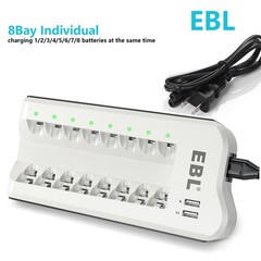 EBL AA AAA Rechargeable Batteries 2300 1100 2800mAh / NI-MH Optional Charger Lot