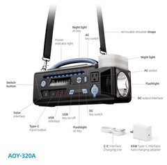 Solar And Outlet Charging Device