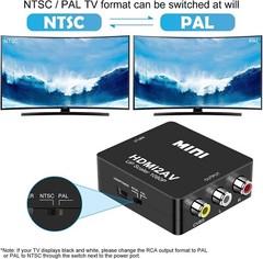 HDMI To RCA AV Adapter Converter Cable CVBS 3RCA 1080P Composite Video Audio