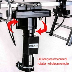 990 Mile 1080P HDTV Outdoor Amplified TV Antenna Digital HD TV UHF VHF 360 Rotor