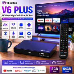 vSeeBox V6 Plus – AUTHORIZED DISTRIBUTOR – FREE SAME DAY SHIPPING