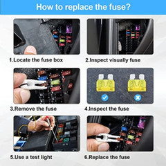 JOREST 300-Piece Car Fuse Kit 160 Mini, 90 Standard & 50 Micro with Puller Tool