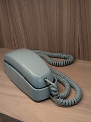 Vintage AT&T Trimline Light Blue 210 Touch Tone Push Button Landline Not Tested