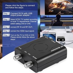 1× HDMI to Coaxial Converter NTSC TV Standard M=4.5MHz Sound System Plug Play