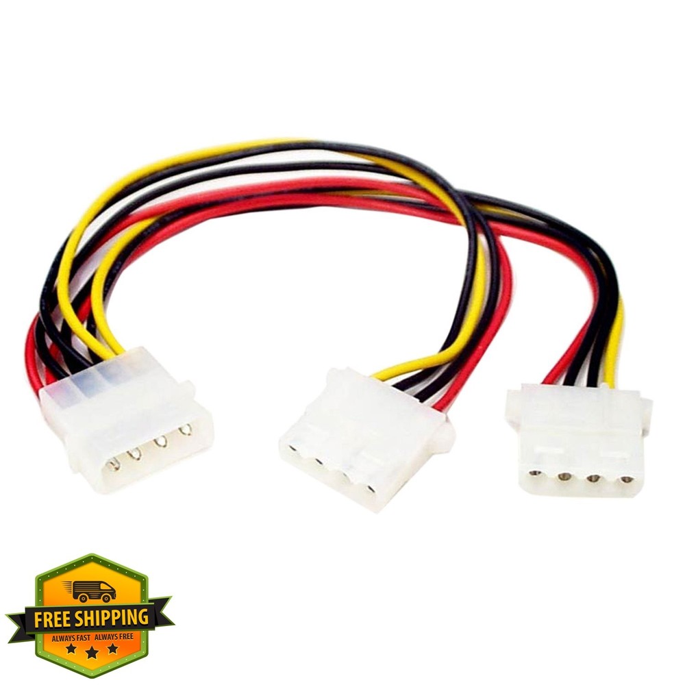 StarTech.com LP4 to 2X LP4 Splitter Cable