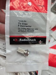 RADIOSHACK 275-0653 DPDT HEAVY DUTY TOGGLE Wall Plate Coax Radio Shack Lot TV