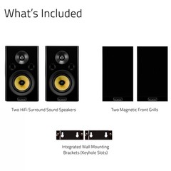 Fluance Signature HiFi 2-Way Bookshelf Surround Sound Home Theater Speakers