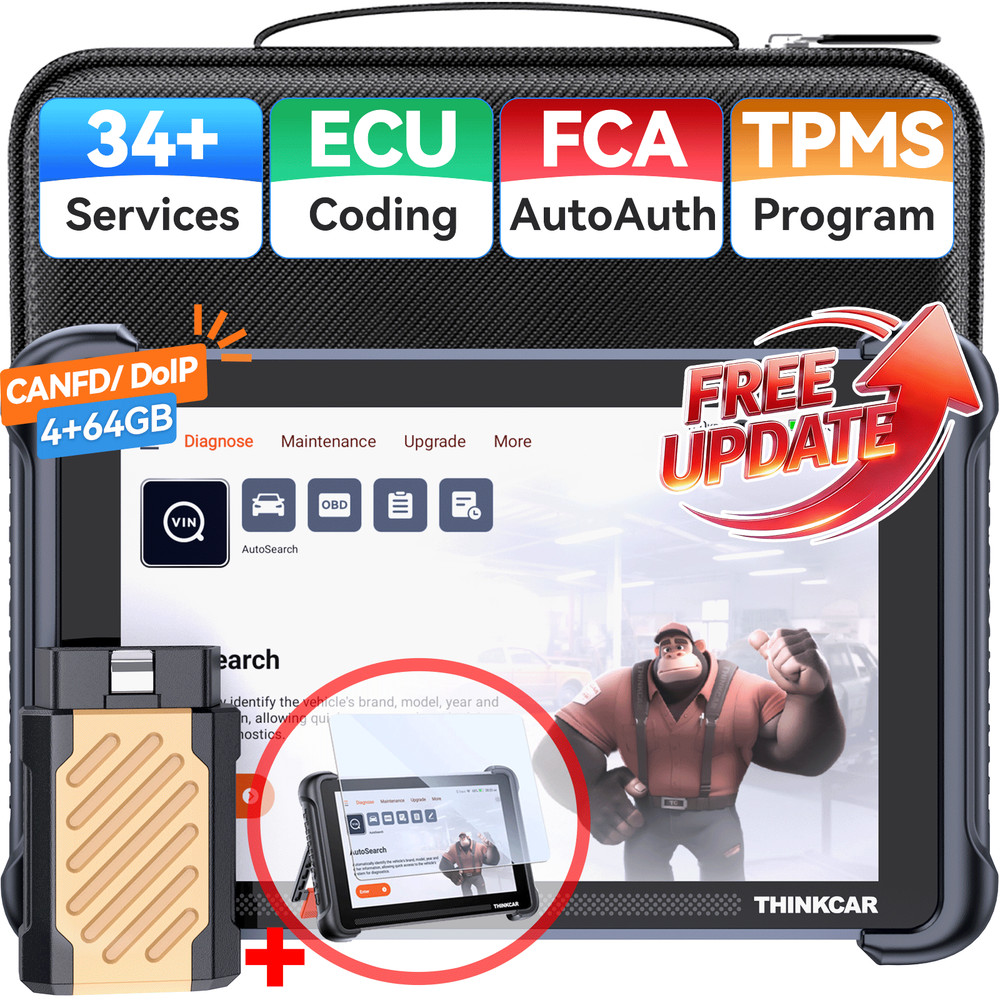 ThinkScan 689BT Car System Diagnostic Scanner TPMS IMMO 34+Services FREE UPDATE
