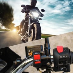 22mm Handlebar Mounting Switch 12-80V 7/8″‘ Universal ON-Off Handle Button