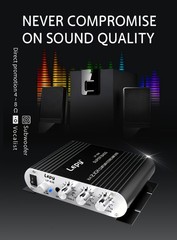 50W Car Audio Power Amplifier Hifi Stereo 2.1 Channel Bass Amp 12V Car Home