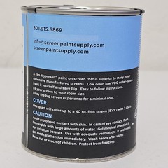 Ultra HD 4K White Paint Theater Projector Screen Paint 1 Quart (946 ML)