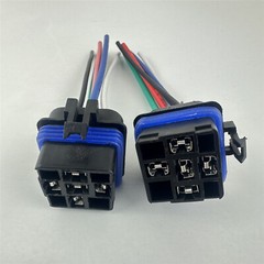 2Pcs Relays Switch 5Pin Harness Socket 12VDC 40A Waterproof Automotive Car SPDT