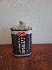 EVEREADY 6V Battery, Super Heavy Duty 6 Volt Battery, 1 Count