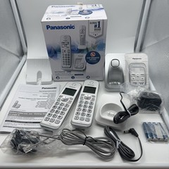 Panasonic KX-TGD532 W 2 Handset Cordless White Phone Answering Machine Blocking