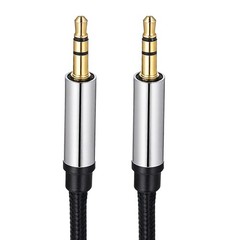 2 Pack Replacement 3.5mm Male Plug to Bare Wire Audio Repair Cable – 12in