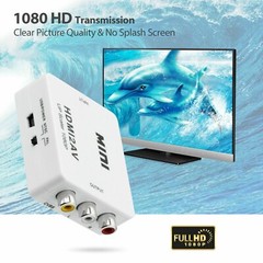 HDMI2AV Mini Converter HDMI To AV Adapter HDMI to RCA 1080P HD Video Audio