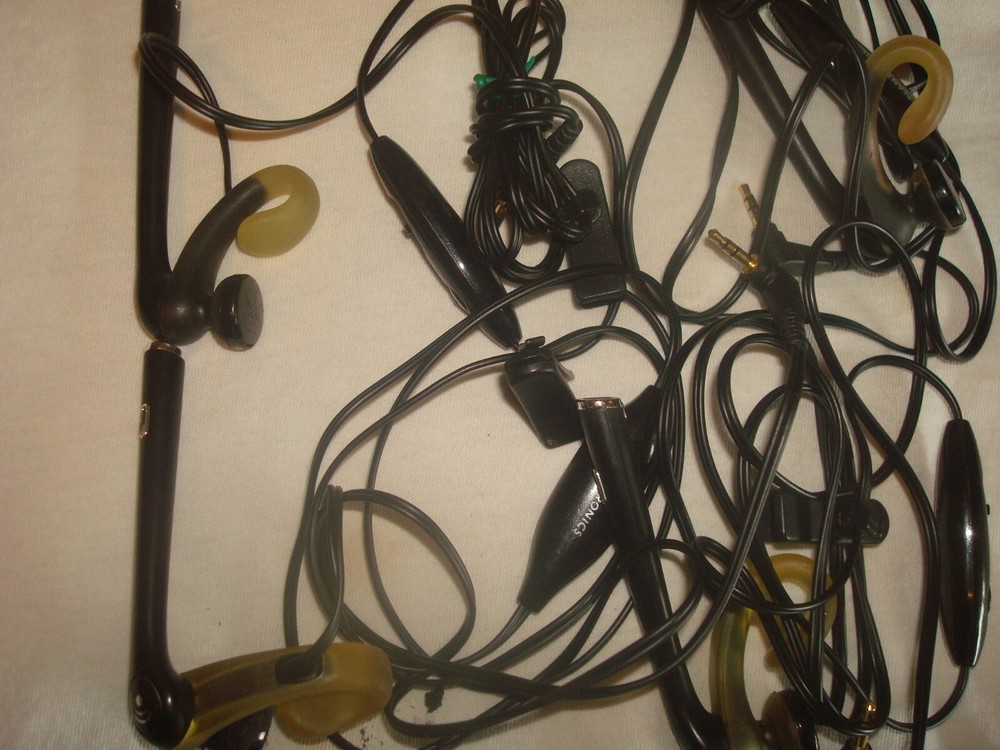 4 Plantronics over the ear corded headset YES 4 ONE PRICE