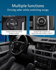 Airdual Bluetooth 5.0 aptX-HD Adapter for Land & Range Rover, Jaguar iPod iPhone
