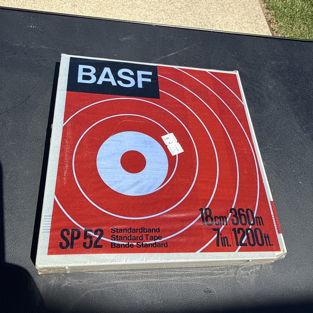 1 (ONE) BASF SP52 7IN 1200FT REEL TAPE – BRAND NEW