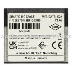 Siemens – 6ES7648-2BF10-0XH0SIMATIC CFAST MEMORY CARD, 8 GB