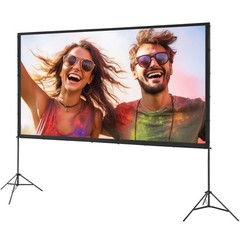 VEVOR Projector Screen with Stand 120 inch 16:9 4K 1080 HD Movie Screen Tripods